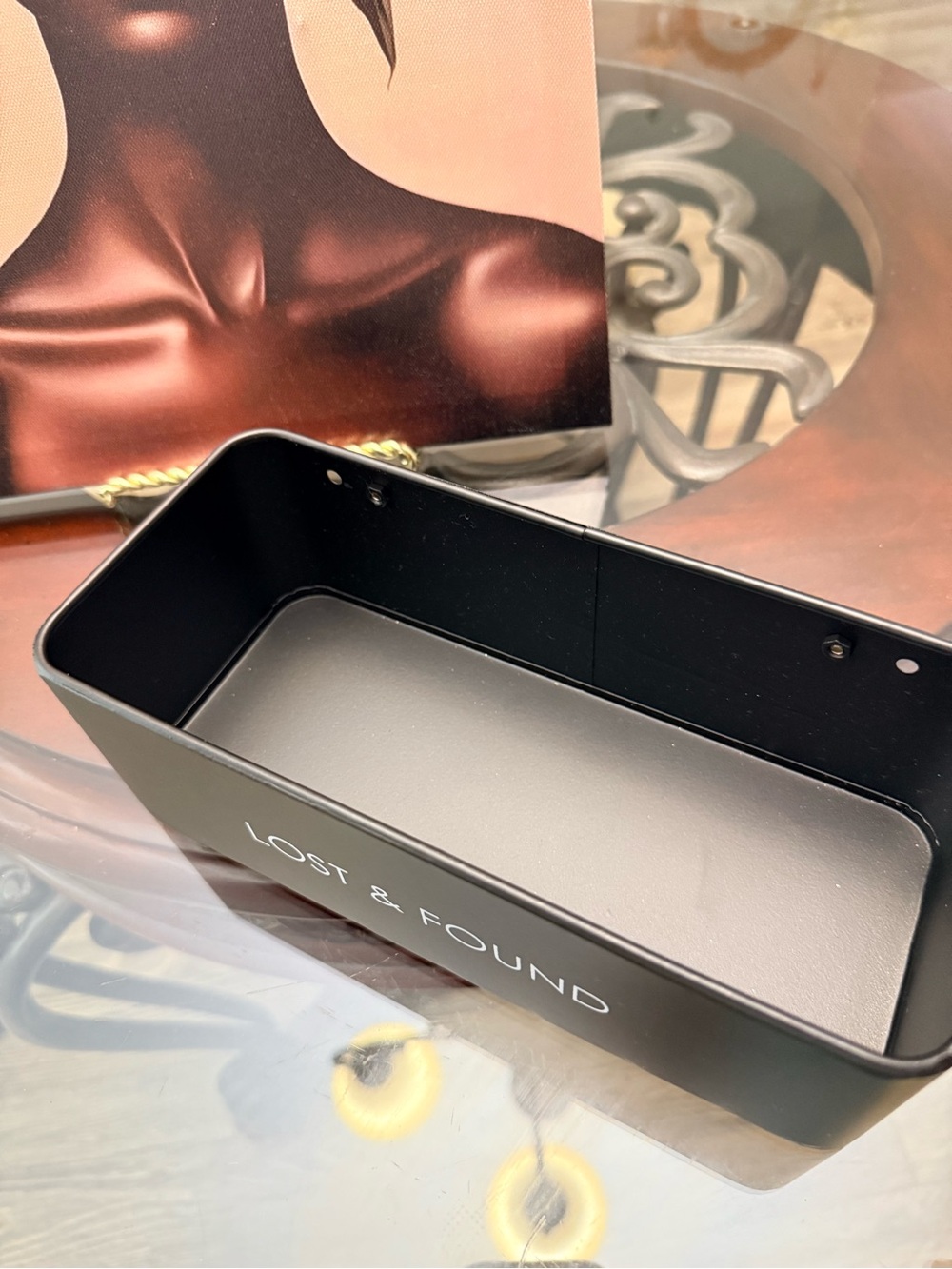 Black Magnetic Catchall Tray - Picture 2 of 3
